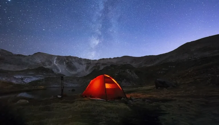 cpap battery packs being used on a camping trip